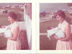 1962 Myra B. & Paul newborn.jpg